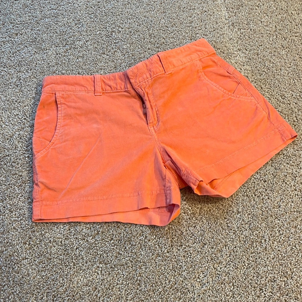 Athleta bright sherbet corduroy shorts
